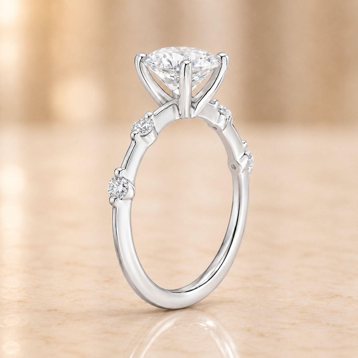 2.00 CT Aimee Lab-Grown Diamond 2PCS Bridal Set in 14K Yellow Gold – Ultra-Thin Modern Wedding Ring Design