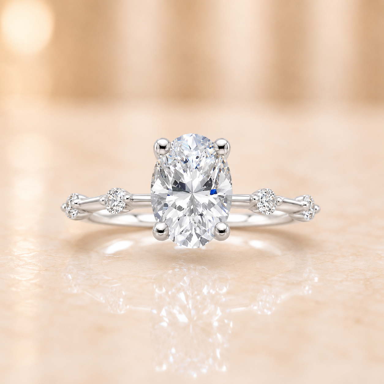 2.00 CT Aimee Lab-Grown Diamond 2PCS Bridal Set in 14K Yellow Gold – Ultra-Thin Modern Wedding Ring Design