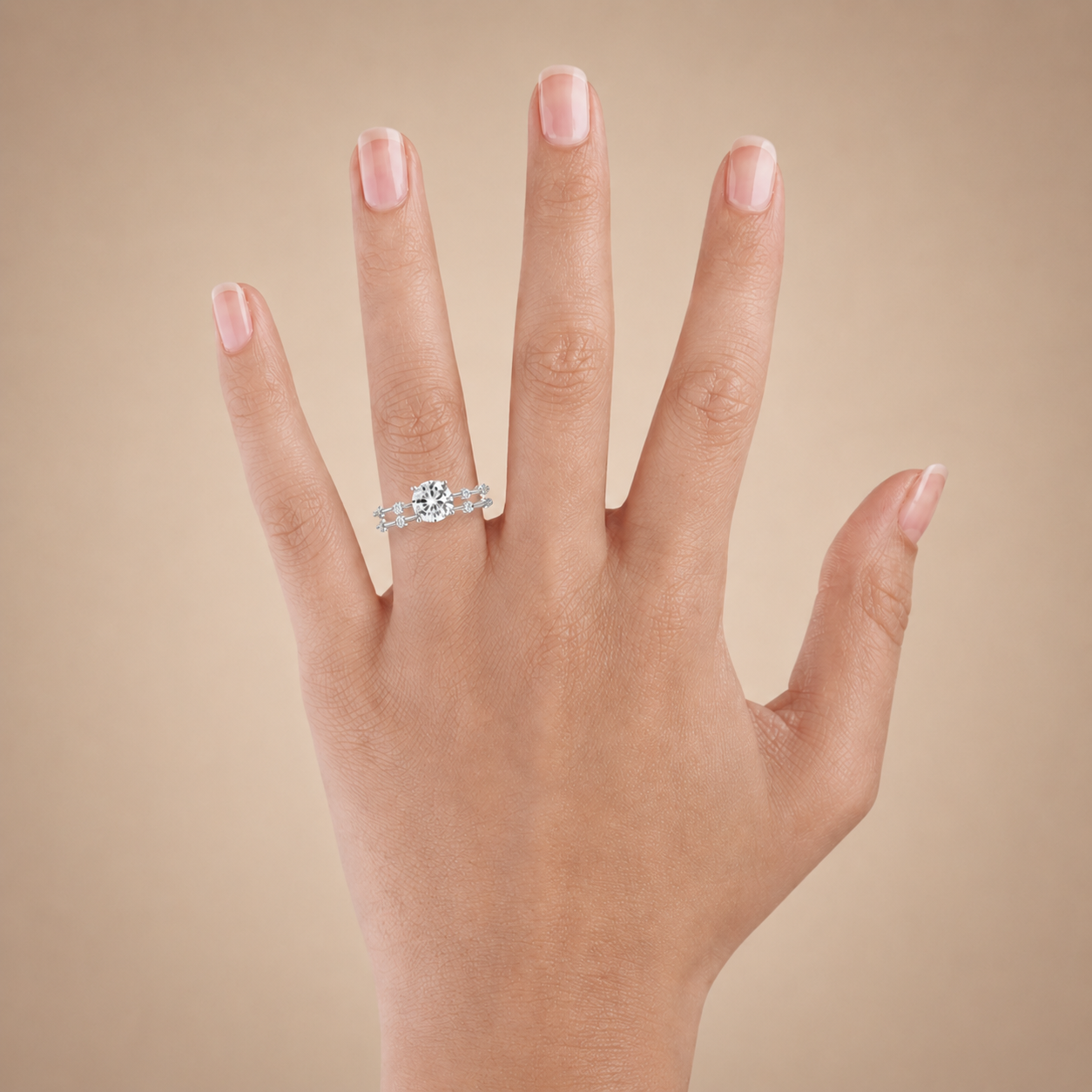 2.00 CT Aimee Lab-Grown Diamond 2PCS Bridal Set in 14K Yellow Gold – Ultra-Thin Modern Wedding Ring Design