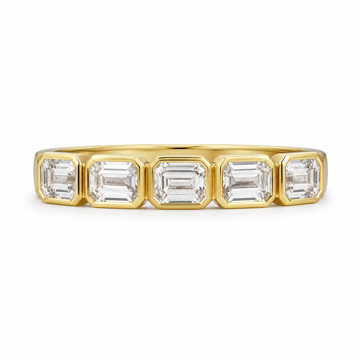 14K White Gold Lab-Grown Diamond Stackable Fashion Ring (1.10 CTW – D–F / VS1–VS2)