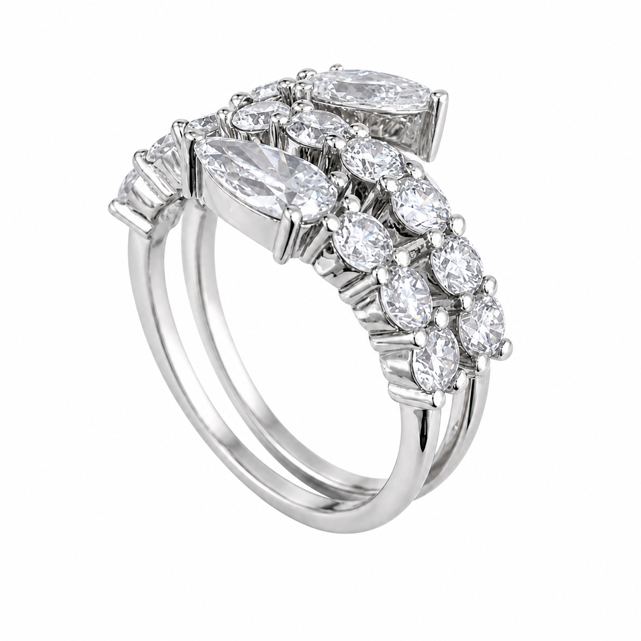 14K Gold Lab-Grown Diamond Fashion Ring (2.80 CTW – D–F / VS1–VS2)