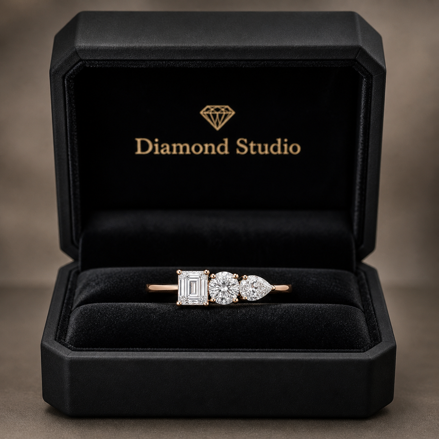 14K Solid Gold Lab-Grown Diamond Cluster Fashion Ring (1.40 CTW – D–F / VS1–VS2)