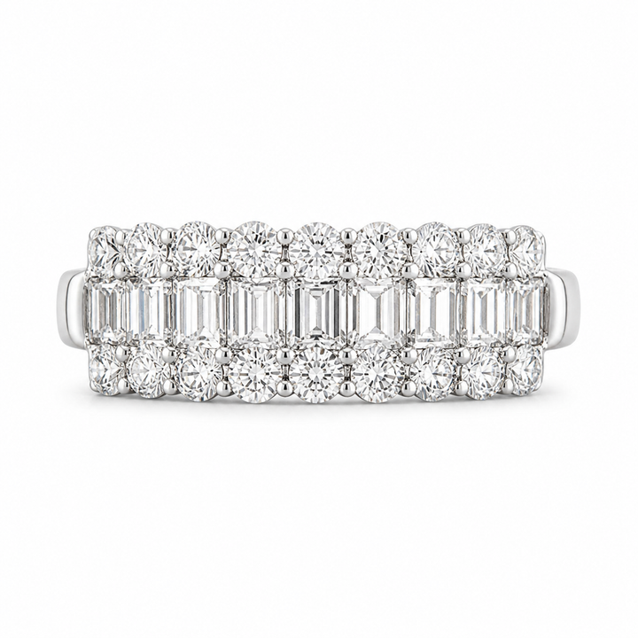 14K White Gold Lab-Grown Diamond Eternity Wedding Band Ring (1.55 CTW â€“ Dâ€“F / VS1â€“VS2) from Diamond Studio