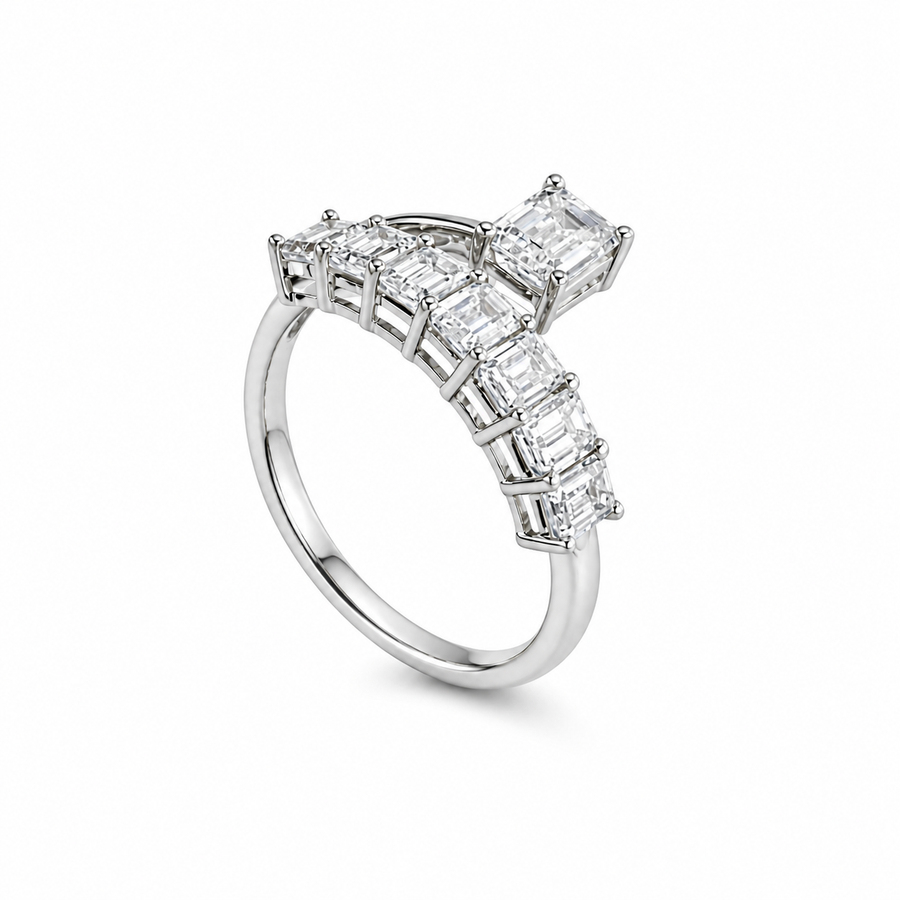 14K White Gold Lab-Grown Diamond Fashion Ring (1.40 CTW – D–F / VS1–VS2)