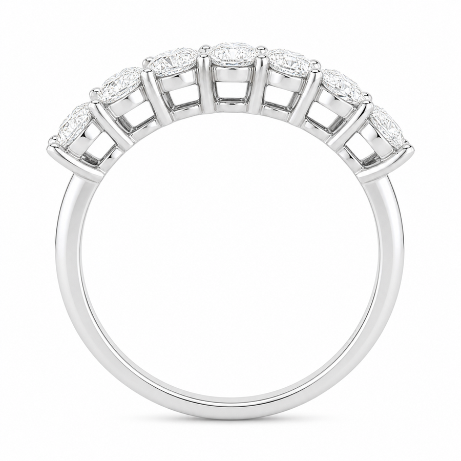 14K White Gold Lab-Grown Diamond Eternity Wedding Band Ring (2.65 CTW – D–F / VS1–VS2)