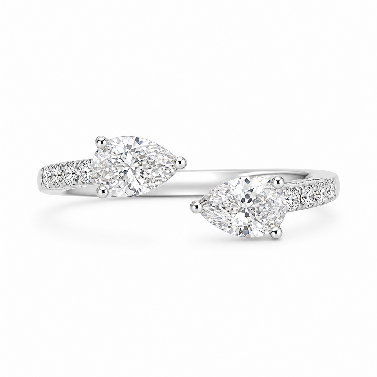 1.10 CT Round Lab-Grown Diamond Statement Ring in 14K Rose Gold (Dâ€“F / VS1â€“VS2) from Diamond Studio