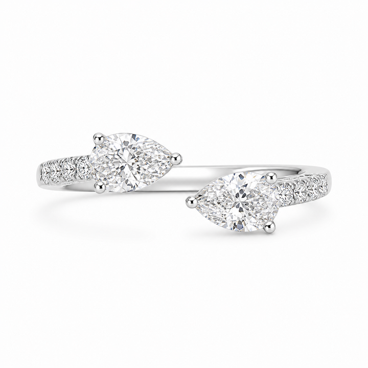 1.10 CT Round Lab-Grown Diamond Statement Ring in 14K Rose Gold (Dâ€“F / VS1â€“VS2) from Diamond Studio