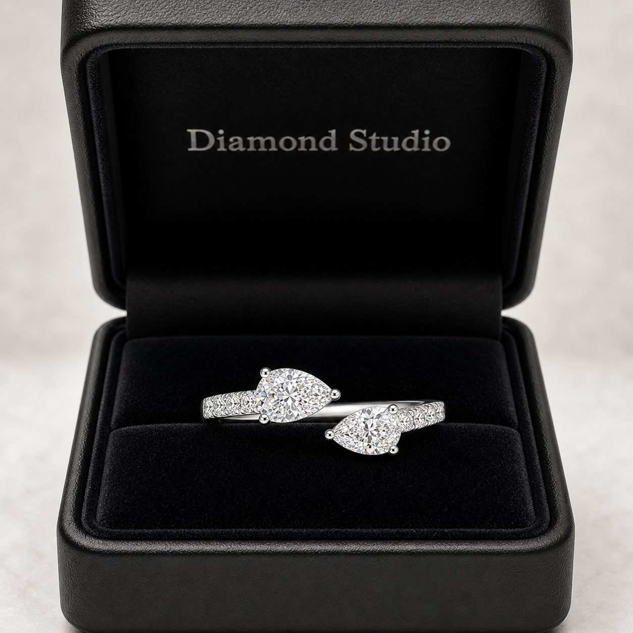 1.10 CT Round Lab-Grown Diamond Statement Ring in 14K Rose Gold (D–F / VS1–VS2)