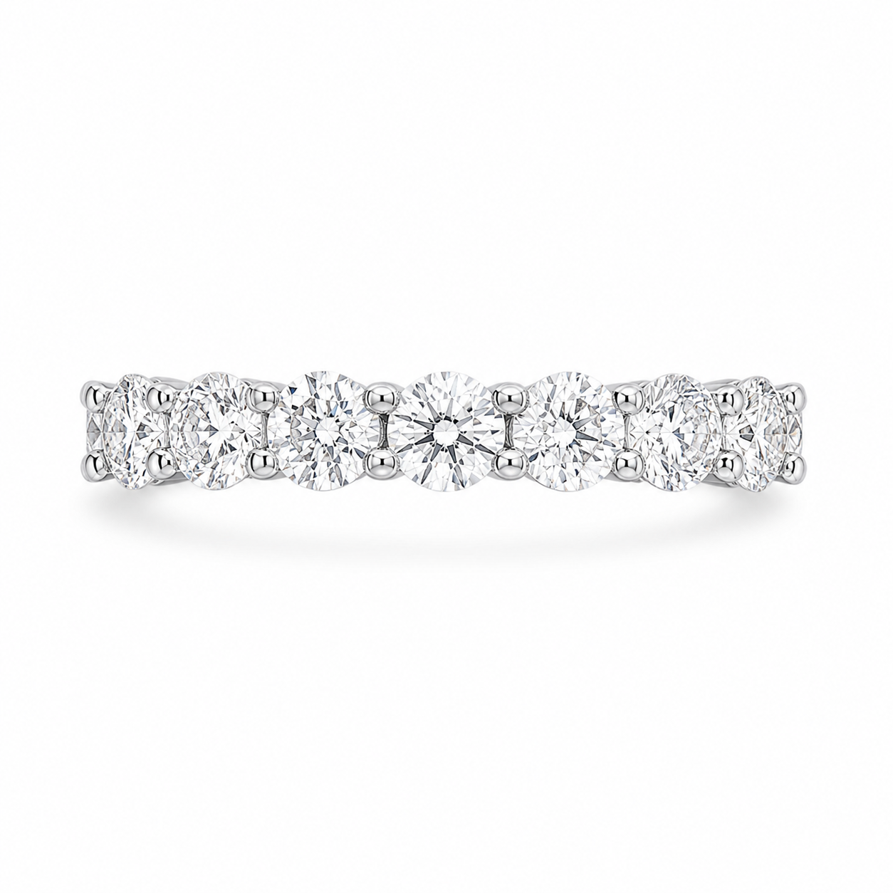 2.40 CT Lab-Grown Diamond Stackable Fashion Ring in 14K White Gold (Dâ€“F / VS1â€“VS2) from Diamond Studio