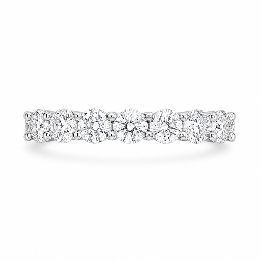 2.40 CT Lab-Grown Diamond Stackable Fashion Ring in 14K White Gold (D–F / VS1–VS2)