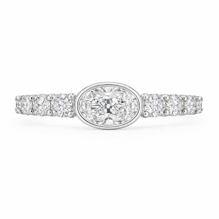 1.20 CT Lab-Grown Diamond Stackable Fashion Ring in 14K White Gold (Dâ€“F / VS1â€“VS2) from Diamond Studio