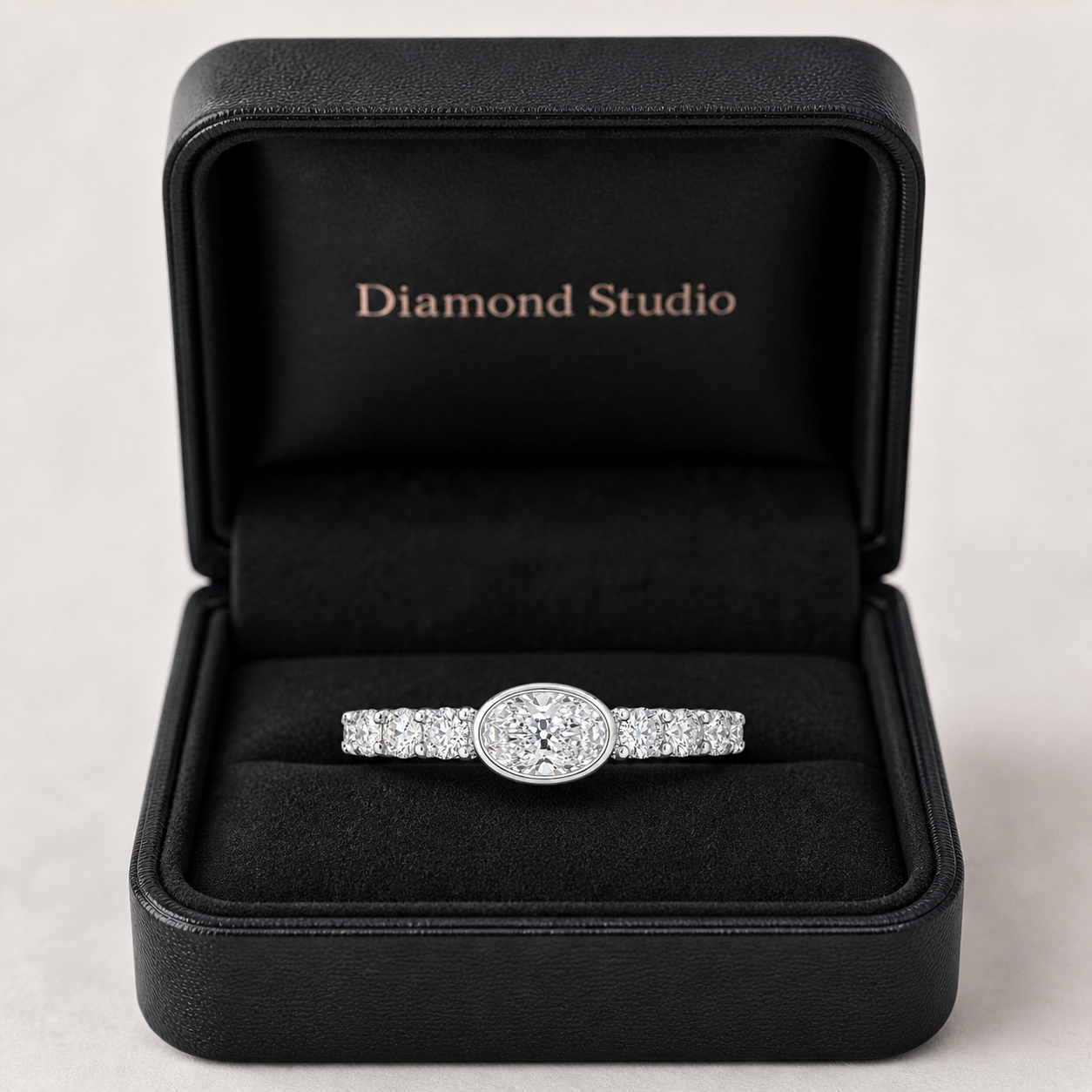 1.20 CT Lab-Grown Diamond Stackable Fashion Ring in 14K White Gold (D–F / VS1–VS2)