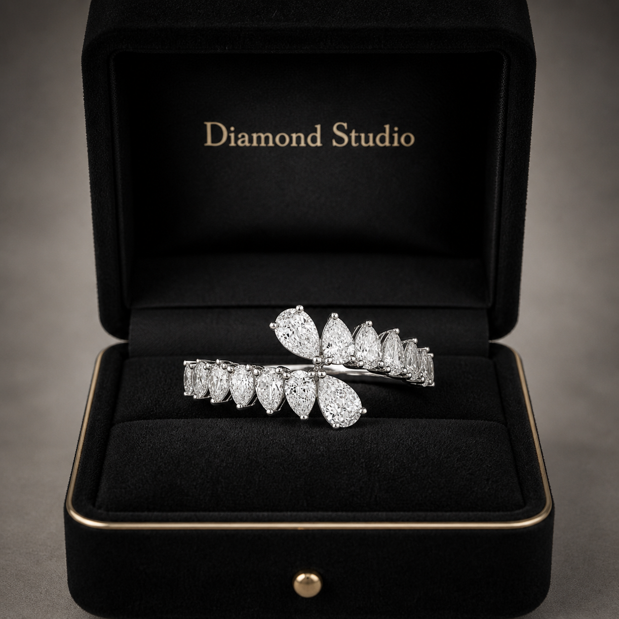 1.85 CT Lab-Grown Diamond Wrap Fashion Ring in 14K White Gold (D–F / VS1–VS2)