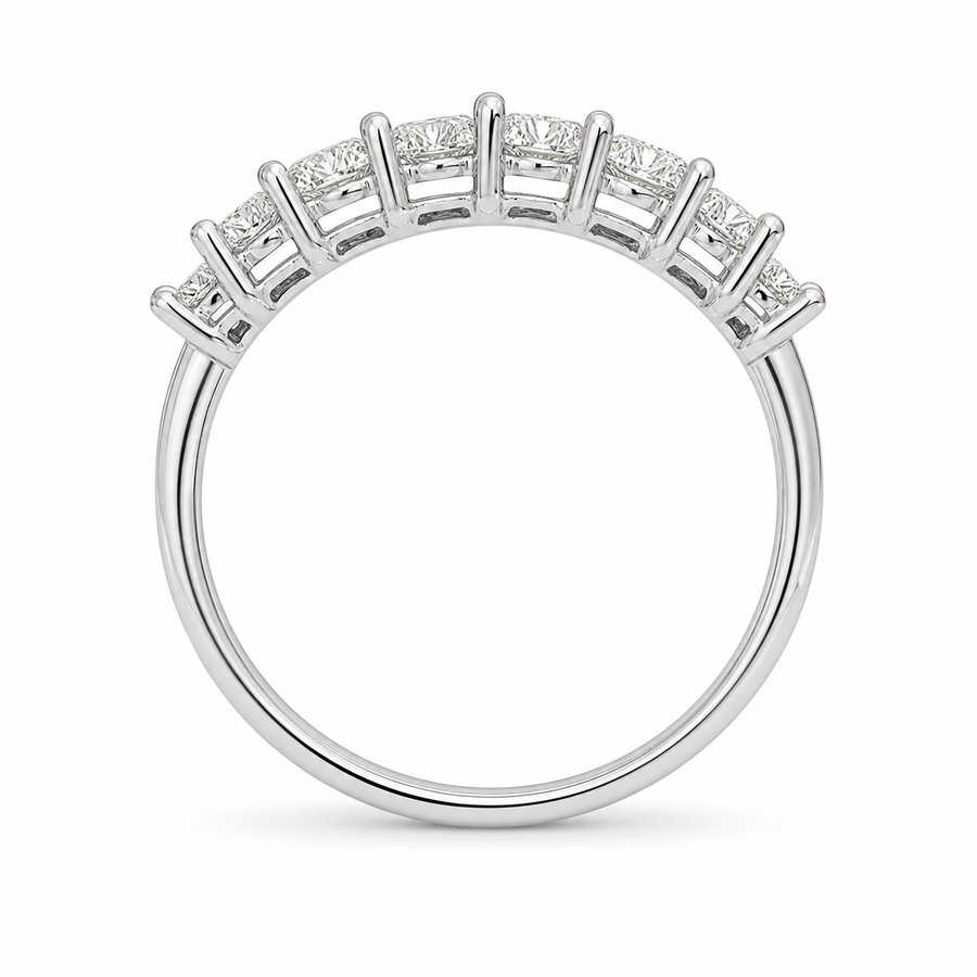 1.40 CT Lab-Grown Diamond Band Ring in 14K White Gold (D–F / VS1–VS2)