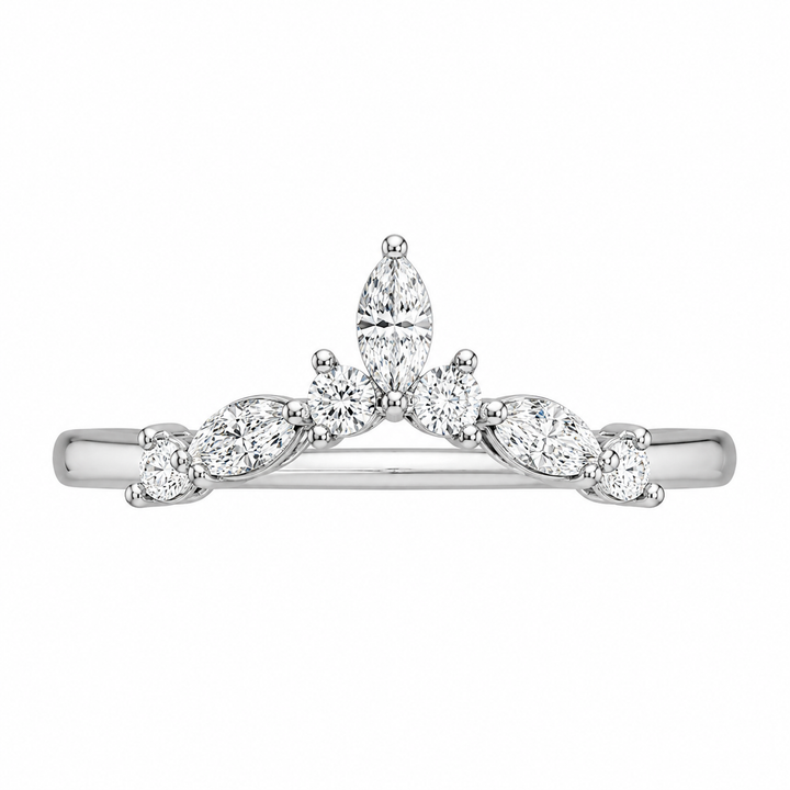 1.00 CT Round Lab-Grown Diamond Statement Ring in 14K White Gold (Dâ€“F / VS1â€“VS2) from Diamond Studio