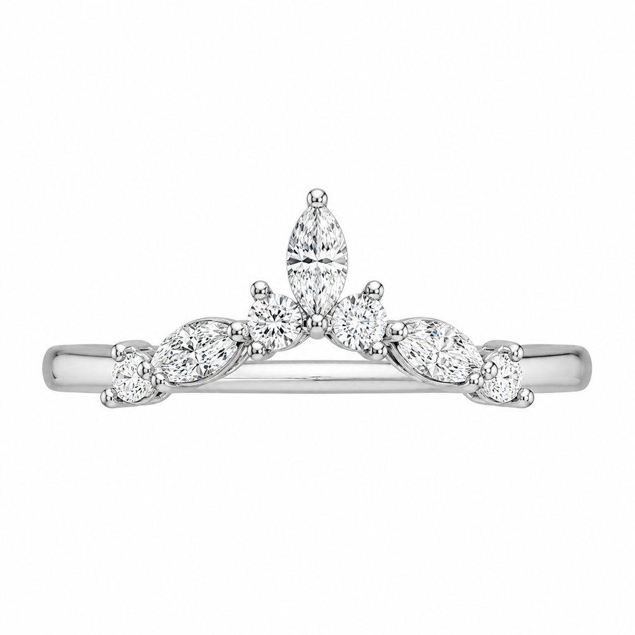 1.00 CT Round Lab-Grown Diamond Statement Ring in 14K White Gold (D–F / VS1–VS2)