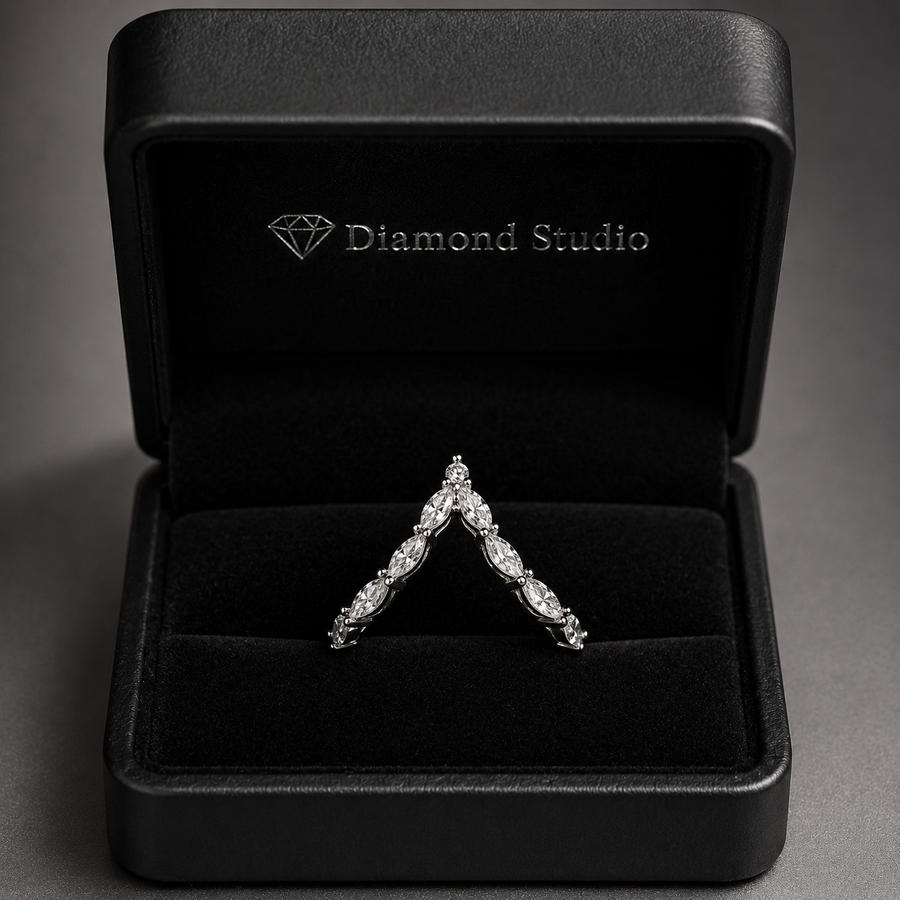 1.30 CT Round Lab-Grown Diamond Statement Ring in 14K White Gold (D–F / VS1–VS2)