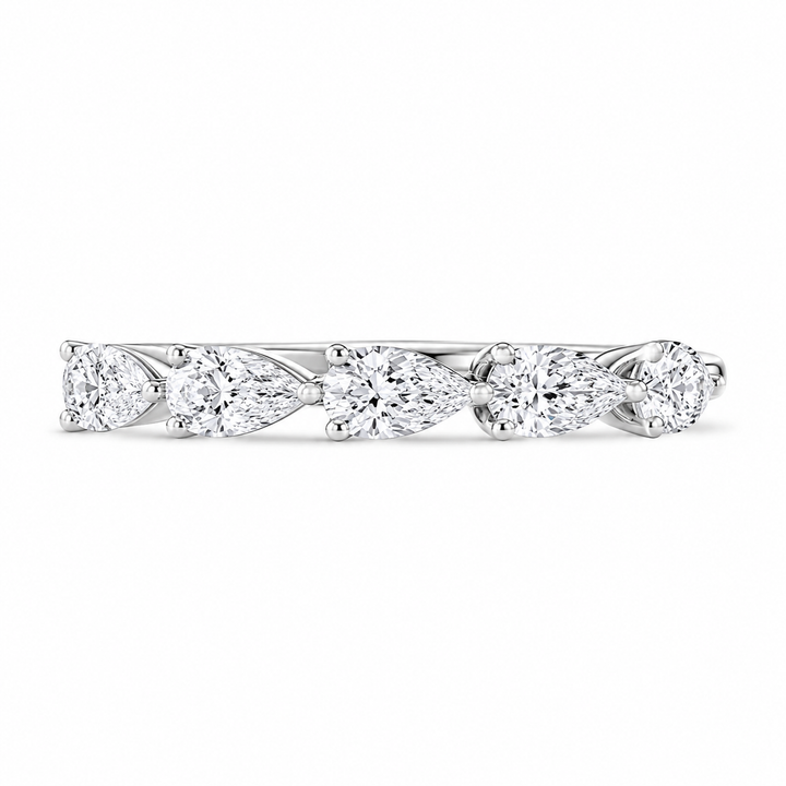 1.80 CT 5-Stone Lab-Grown Diamond Fashion Ring in 14K White Gold (Dâ€“F / VS1â€“VS2) from Diamond Studio