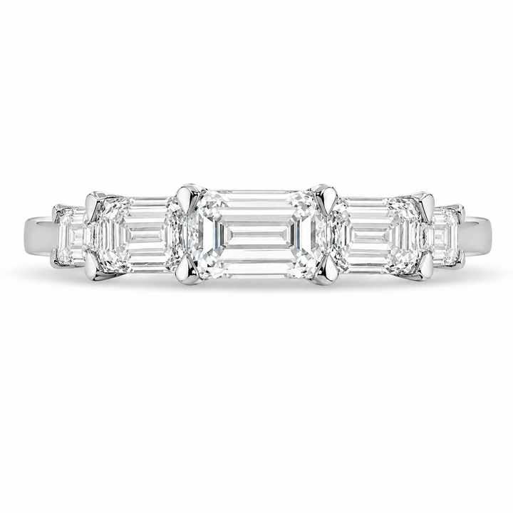 2.35 CT 5-Stone Lab-Grown Diamond Fashion Ring in 14K White Gold (Dâ€“F / VS1â€“VS2) from Diamond Studio