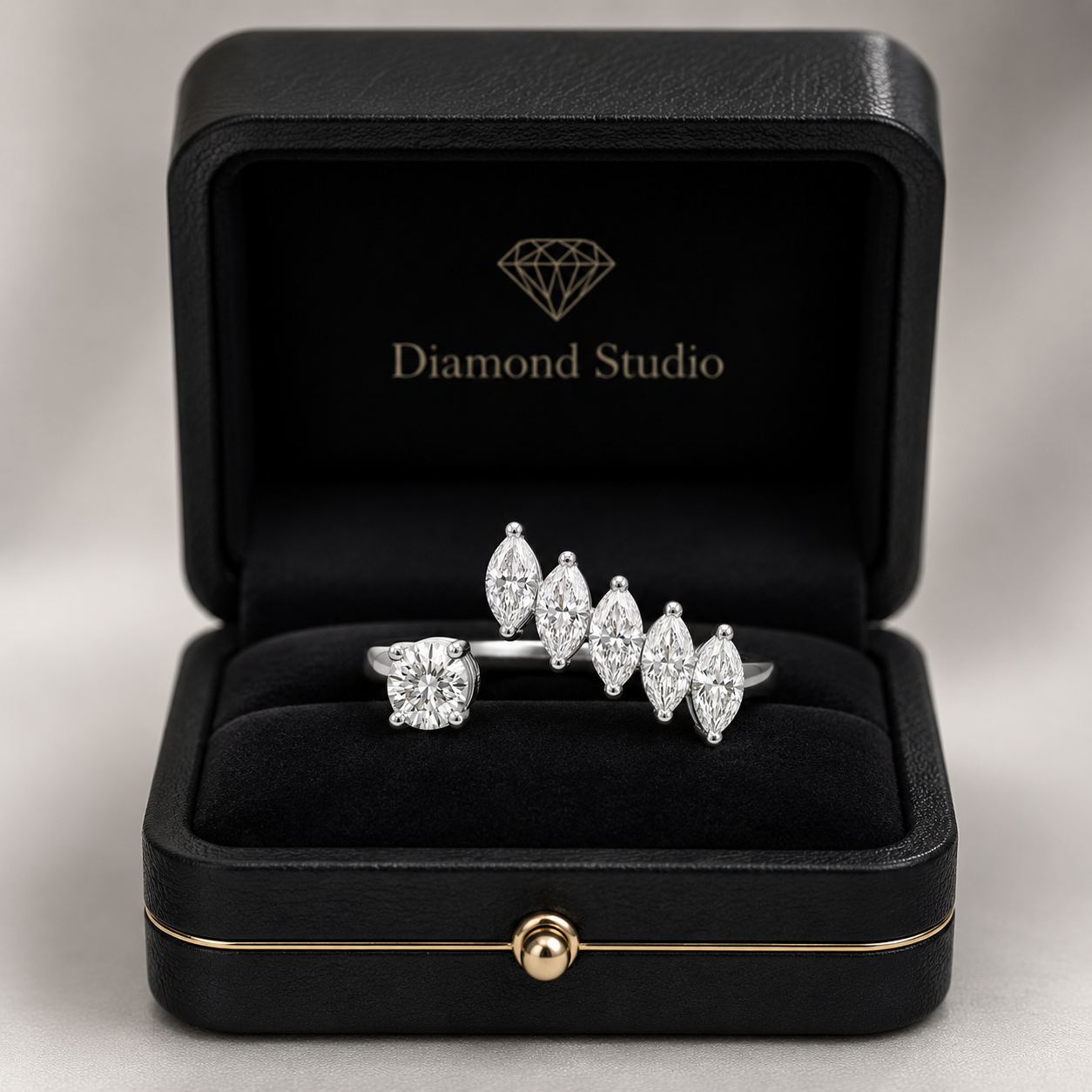 1.50 CT Lab-Grown Diamond Wrap Fashion Ring in 14K White Gold (D–F / VS1–VS2)