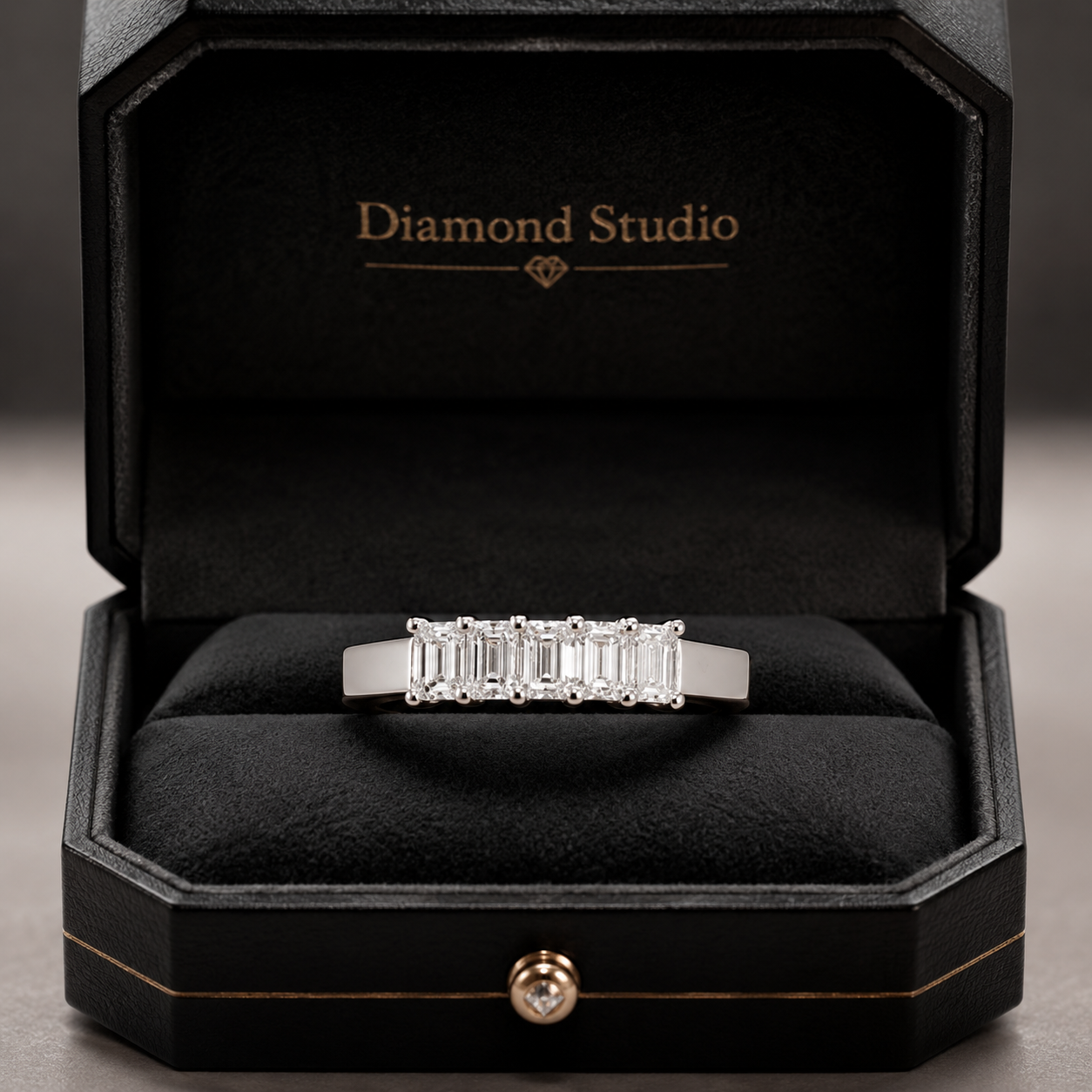 1.65 CT Lab-Grown Diamond Band Fashion Ring in 14K White Gold (D–F / VS1–VS2)
