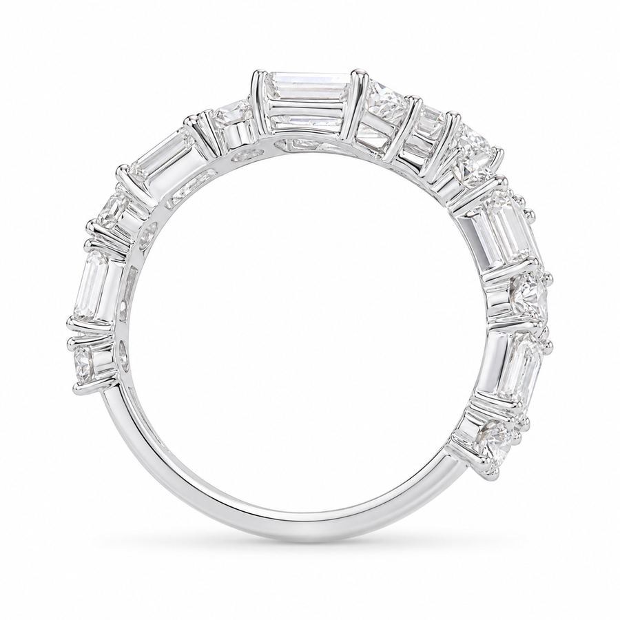 3.00 CT Lab-Grown Diamond Wrap Fashion Ring in 14K White Gold (D–F / VS1–VS2)