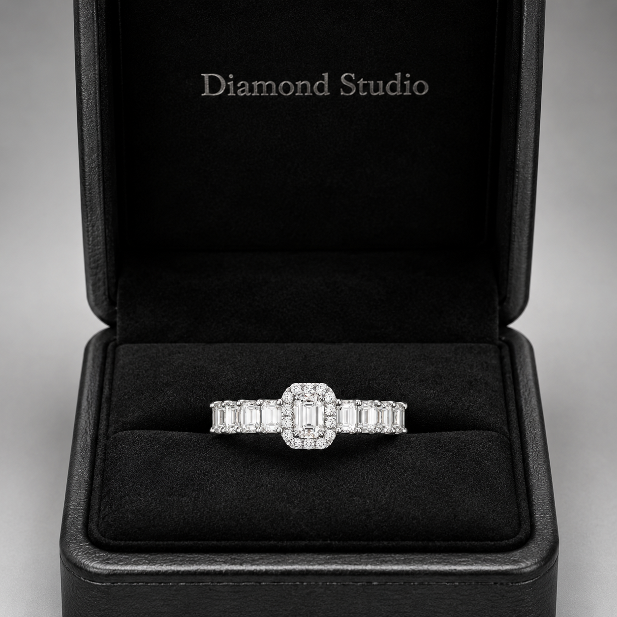 1.50 CT Lab-Grown Diamond Band Fashion Ring in 14K White Gold (D–F / VS1–VS2)