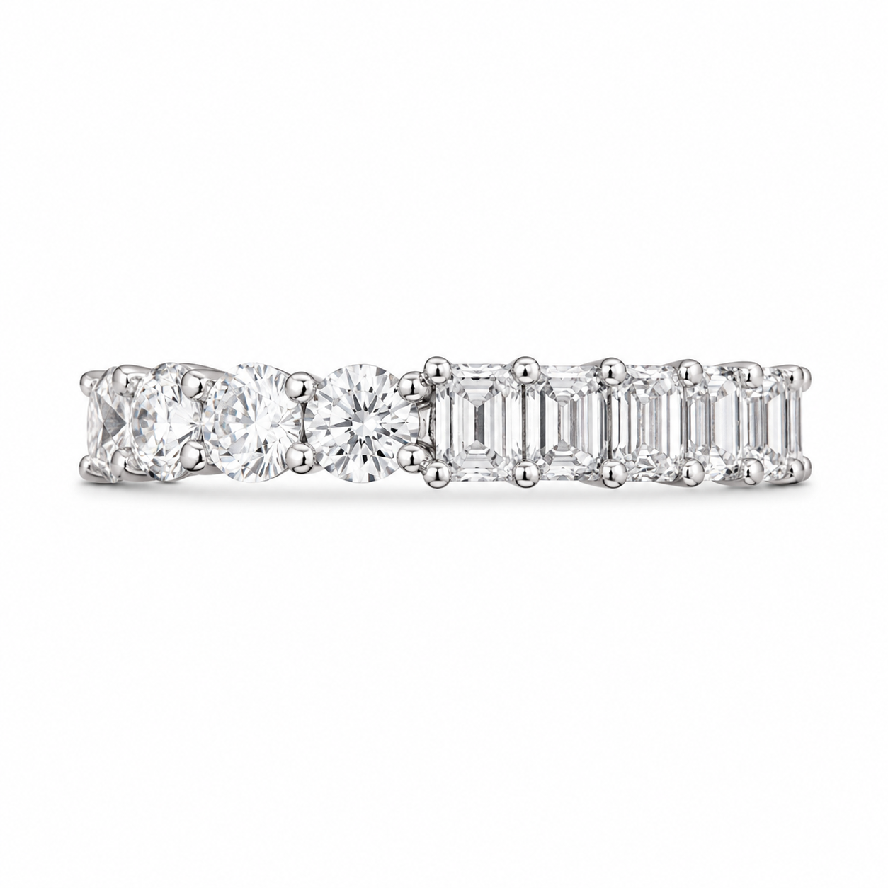 3.60 CT Lab-Grown Diamond Eternity Ring in 14K White Gold (Dâ€“F / VS1â€“VS2) from Diamond Studio