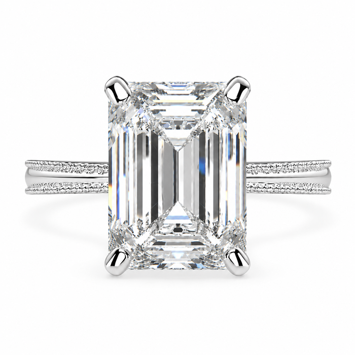 6 CT Camilla Emerald Cut Lab-Grown Diamond Solitaire Engagement Ring