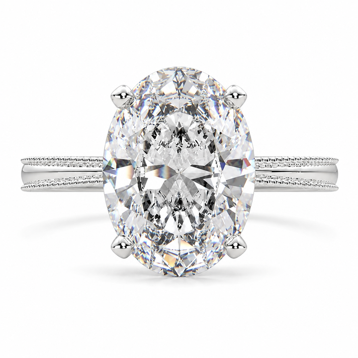 Camilla 5 Carat Oval Cut Lab-Grown Diamond Solitaire Engagement Ring