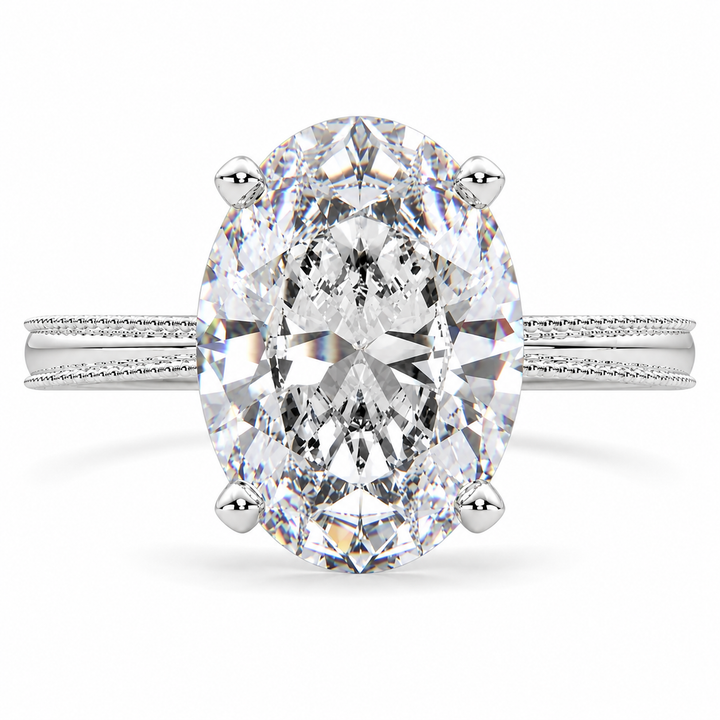 Camilla 6 Carat Oval Cut Lab-Grown Diamond Solitaire Engagement Ring