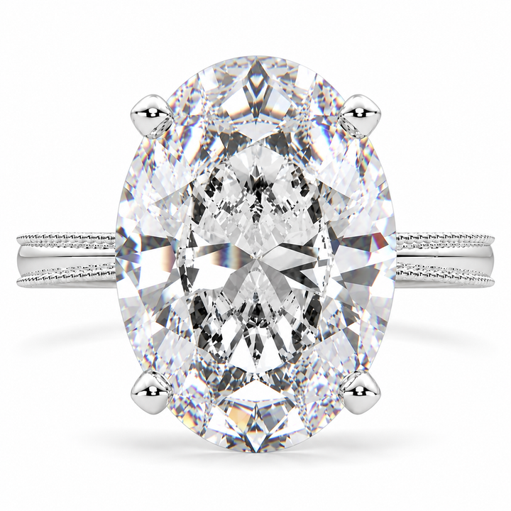 Camilla 7 Carat Oval Cut Lab-Grown Diamond Solitaire Engagement Ring