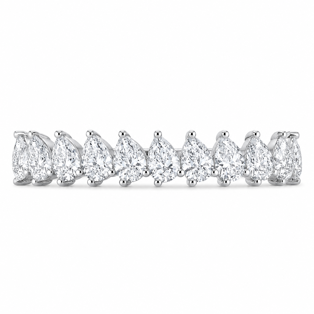 1.00 CT Lab-Grown Diamond Stackable Ring in 14K White Gold (D–F / VS1–VS2)