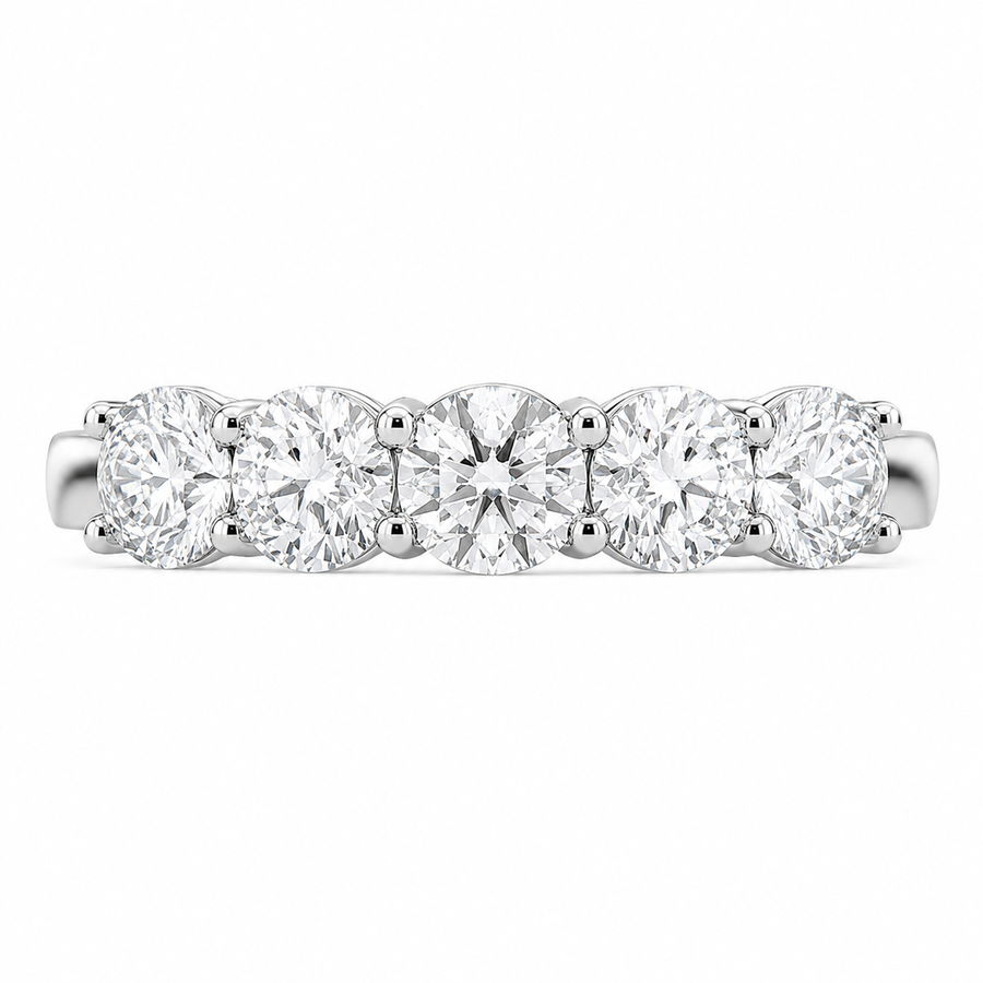 3.50 CT Lab-Grown Diamond Fashion Ring in 14K White Gold (D–F / VS1–VS2)