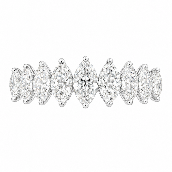 1.40 CT Lab-Grown Diamond Band Ring in 14K White Gold (D–F / VS1–VS2)