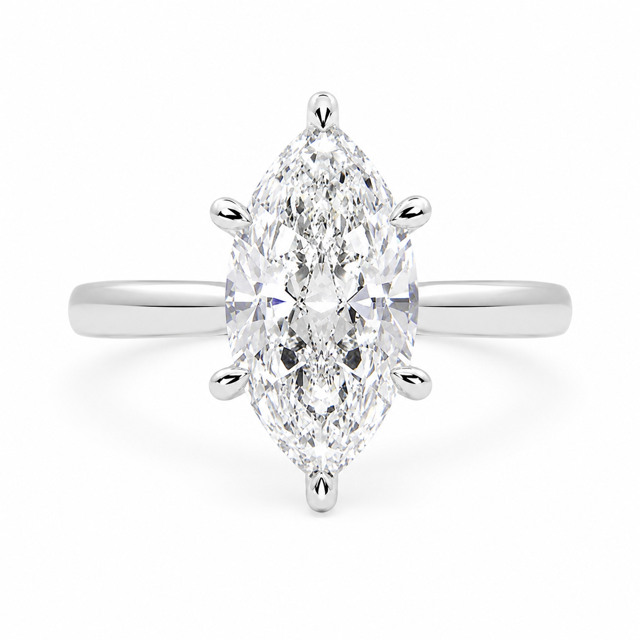 Juliana  Marquise Cut Classic Solitaire Engagement Ring