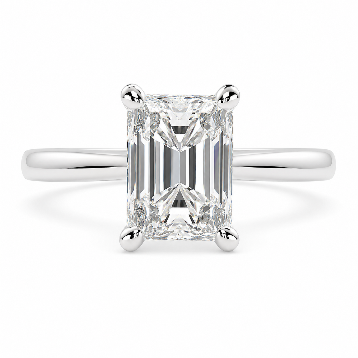 Juliana 1 Carat Radiant Cut Classic Solitaire Engagement Ring