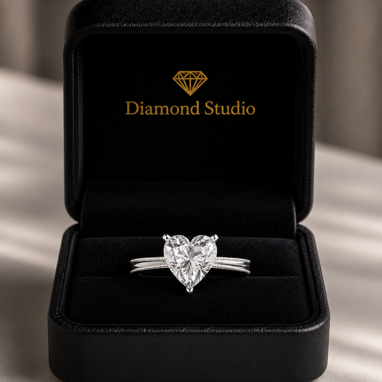 Camilla 2 Carat Heart Cut Solitaire Engagement Ring