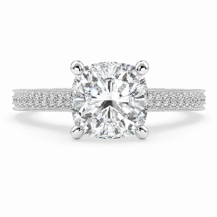 Martina 1.75 Carat Cushion Cut Pave Engagement Ring — product image