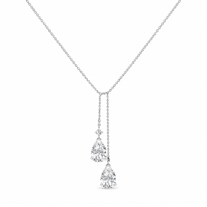2.00 CTW Pear Lab-Grown Diamond Knot Pendant (D–F / VS1–VS2, IGI Certified) — product image
