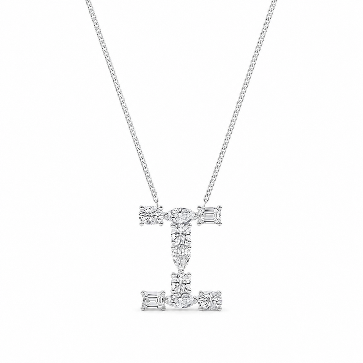 1.75 CTW Mosaic Multi-Shape Initial I Pendant (D–F / VS1–VS2) — product image