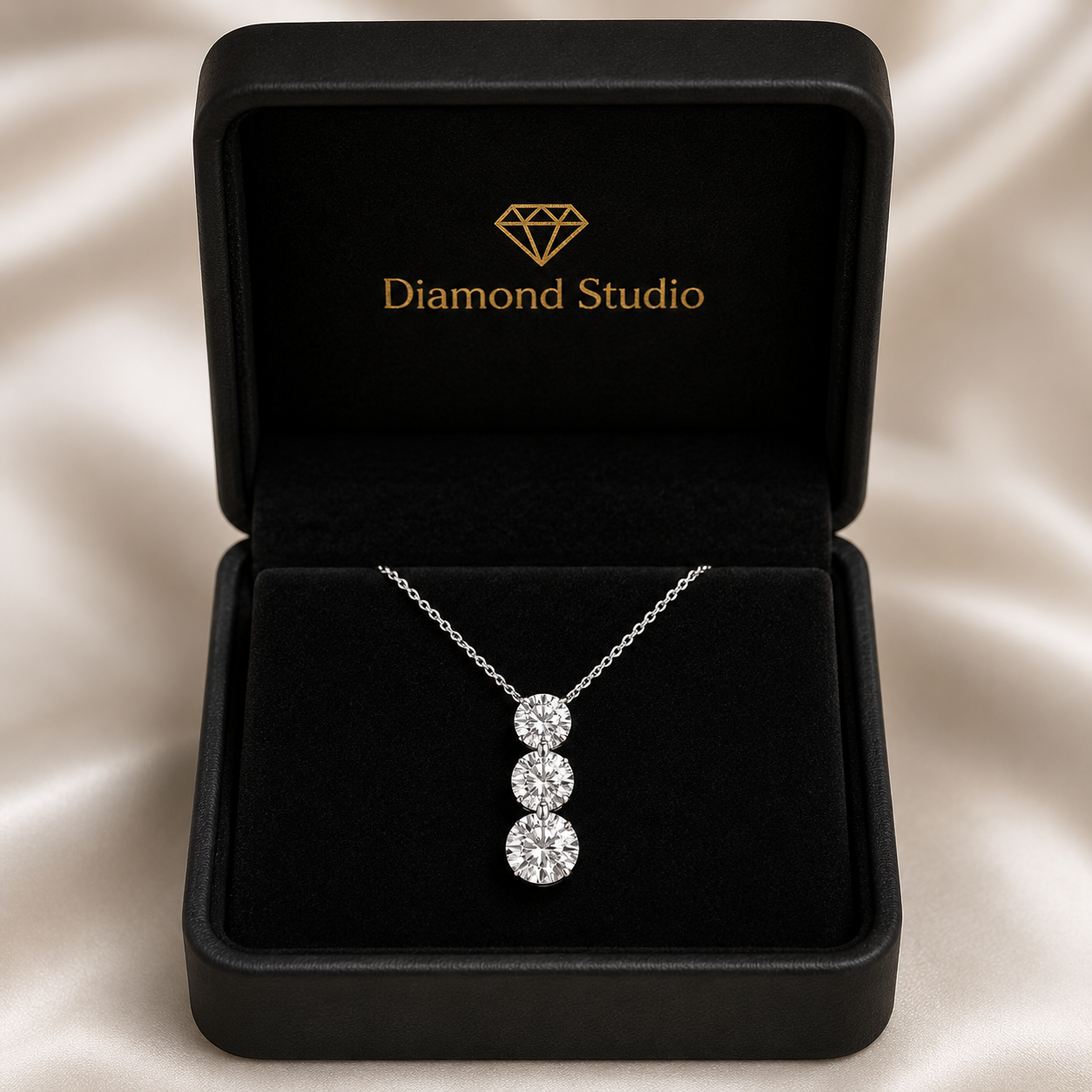 14K White Gold Boundless Ascending Lab-Grown Diamond Pendant (1.50 CTW – D–F / VS1–VS2)