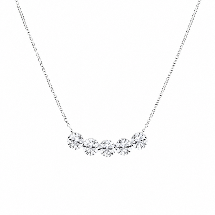 4.00 CTW Boundless Arc Lab-Grown Diamond Pendant (D–F / VS1–VS2, IGI Certified)