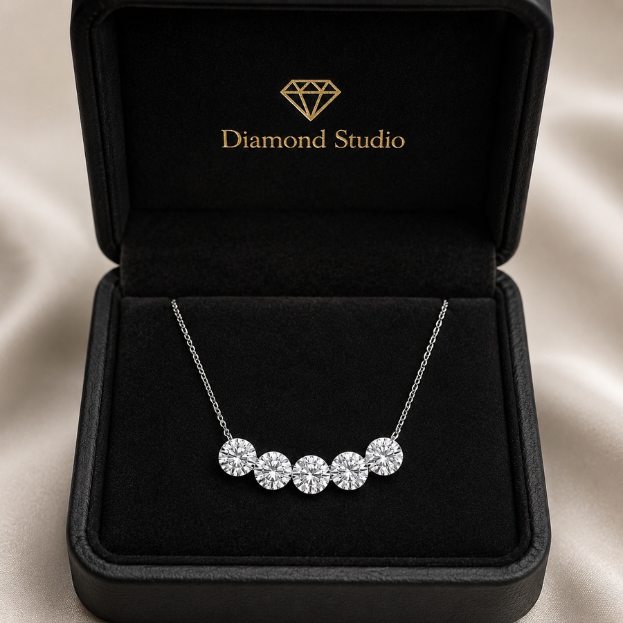 4.00 CTW Boundless Arc Lab-Grown Diamond Pendant (D–F / VS1–VS2, IGI Certified)