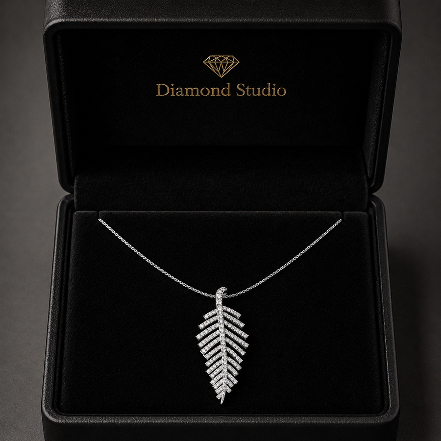 2.4 Ct Round Cut Diamond Pendant Necklace VS1 D-F White Gold 14k