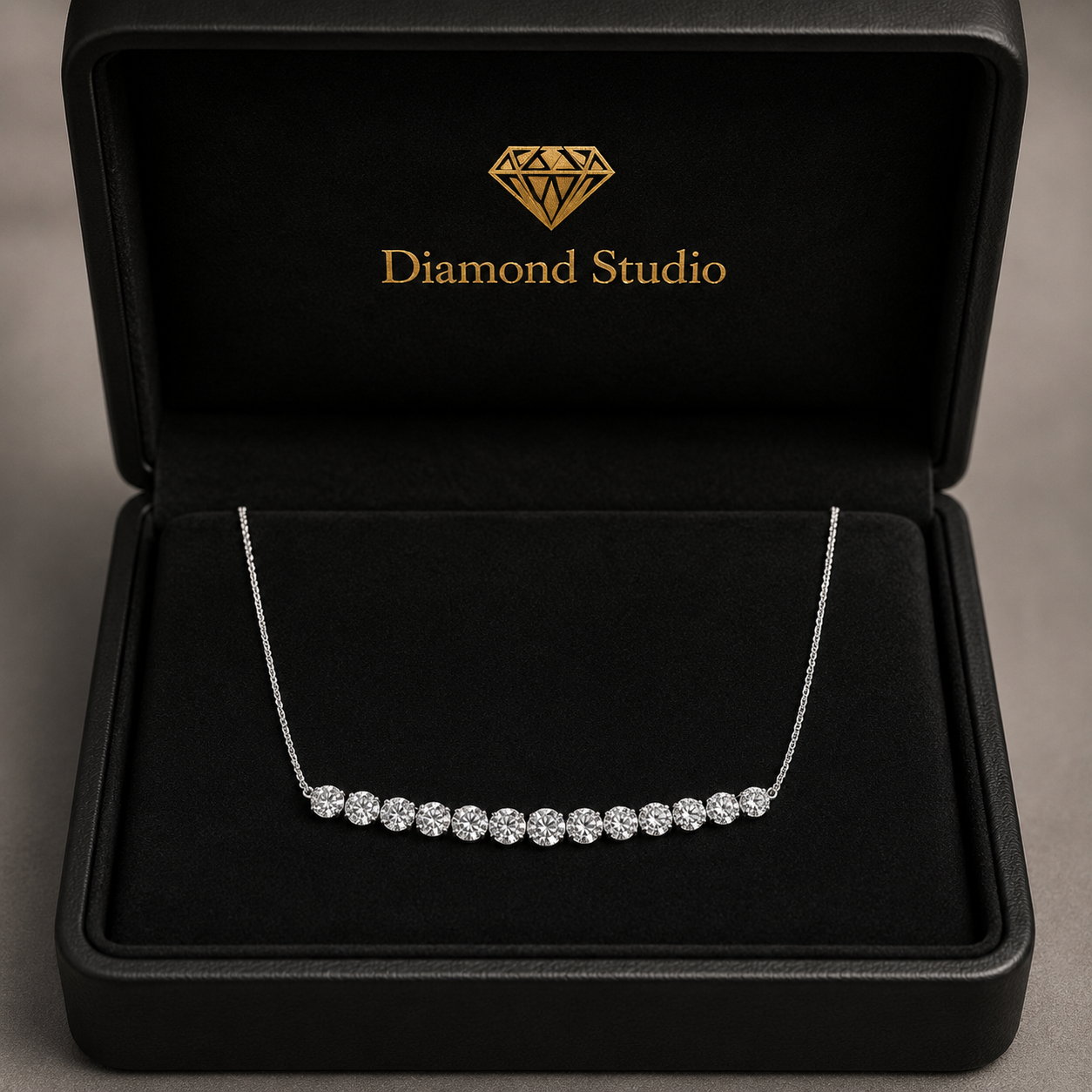 3.1 Ct Round Cut Diamond Pendant Necklace VS1 D-F White Gold 14k