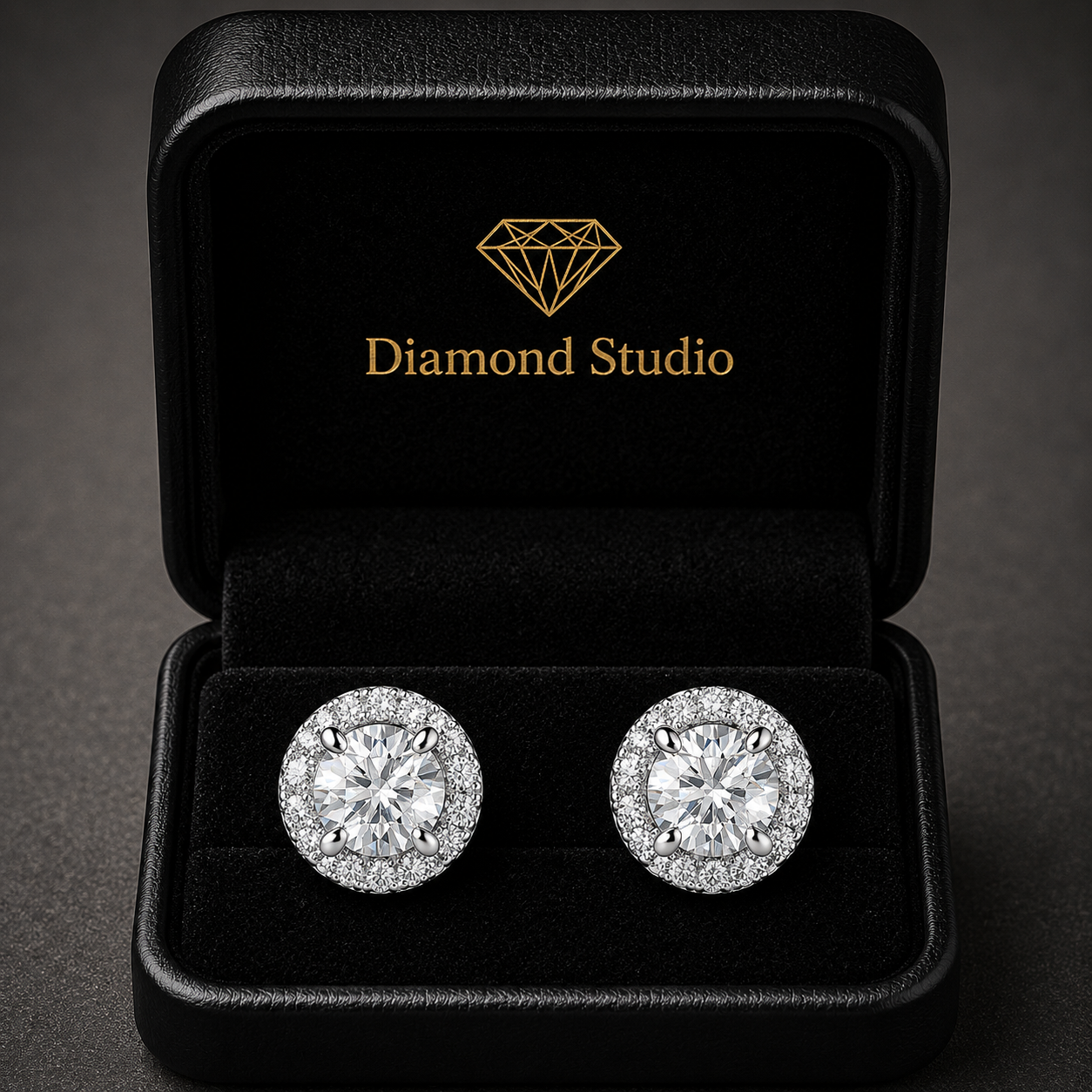 1.5 Ct Round Cut Stud Diamond Earrings VS1 D Screw Back White Gold 14k