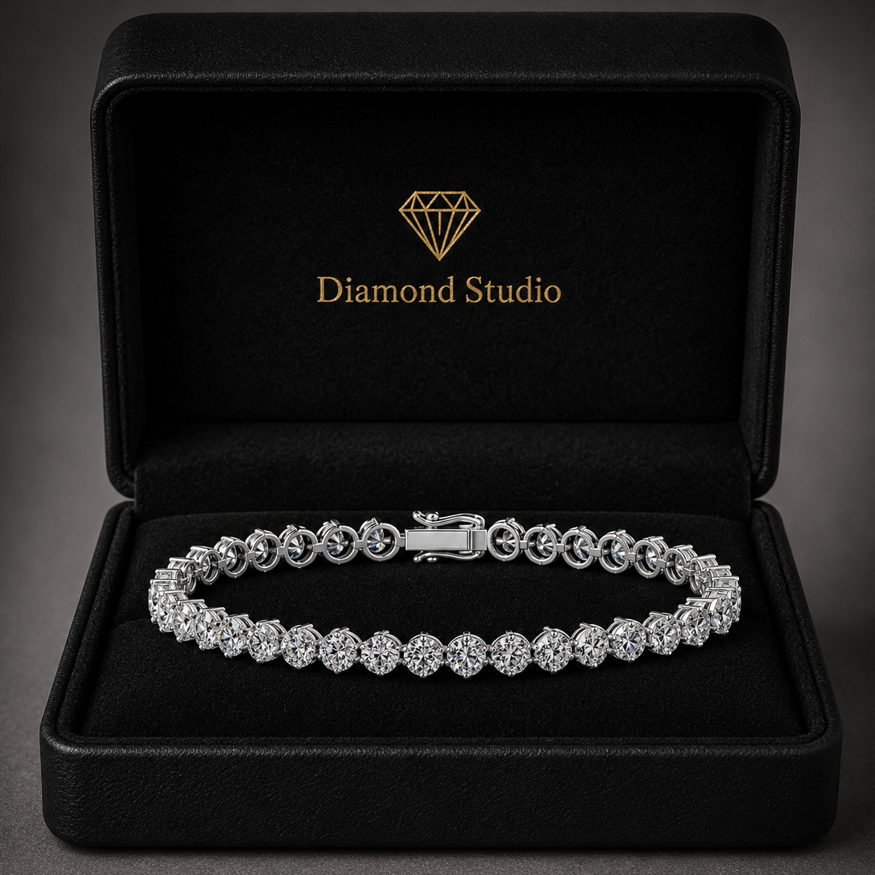 10.18 Carat Oval Cut Diamond Tennis Bracelet VS1 D F White Gold 14k