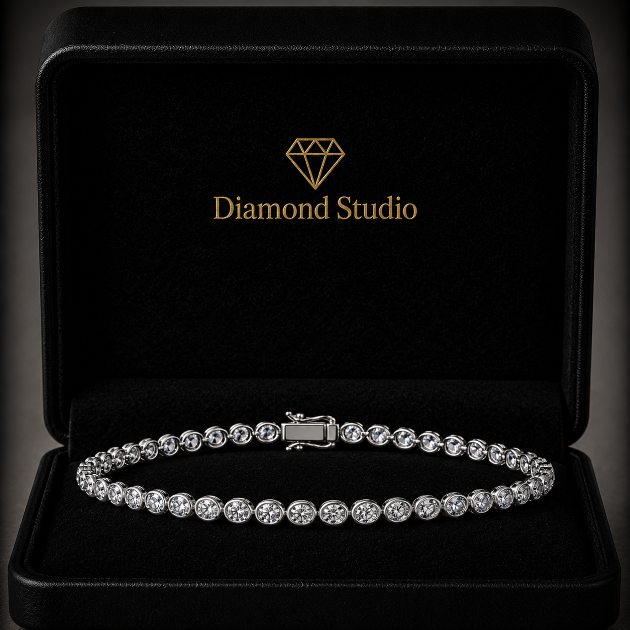 5.04 Carat Oval Cut Diamond Tennis Bracelet VS1 D F White Gold 14k