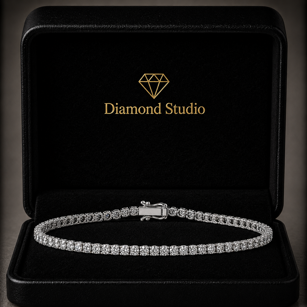 3.52 Carat Round Cut Diamond Tennis Bracelet VS1 D F White Gold 14k